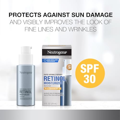 Neutrogena Rapid Wrinkle Repair Retinol Face Moisturizer with SPF 30 Sunscreen, Daily Anti-Aging Face Cream with Retinol & Hyaluronic Acid to Fight Fine Lines, Wrinkles, & Dark Spots, 1 fl. oz - Image 2