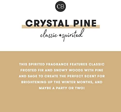Capri Blue Glimmer Jar Candles - Luxury Holiday Scented Candles for Home - Long Lasting Soy Wax Blend - Scented Holiday & Home Decor - Crystal Pine Oversized Signature Jar (28 oz) - Image 3