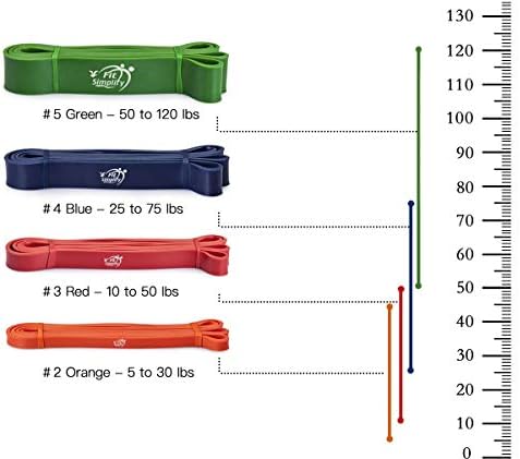 Fit Simplify Pull Up Assist Resistance Bands for Fitness, Physical Therapy, Stretching, Mobility and Exercise - Image 5