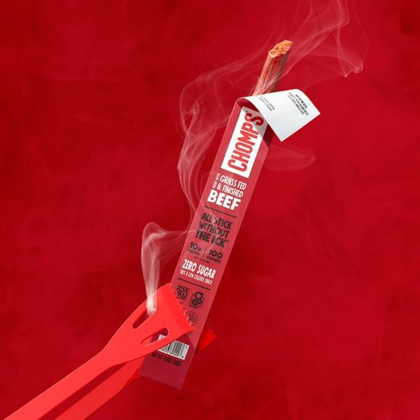 Chomps Grass-Fed and Finished Smoky BBQ Beef Jerky Snack Sticks 10-Pack - Keto, Paleo, Whole30, 10g Lean Meat Protein, Gluten-Free, Zero Sugar Food, Non-GMO - Image 5