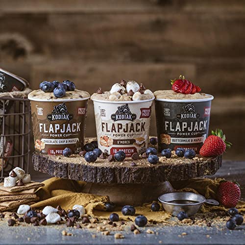 Kodiak Cakes Protein Pancake On The Go Flapjack Cups Mix; Buttermilk, Chocolate Chip, & S’mores Variety Pack - Image 8
