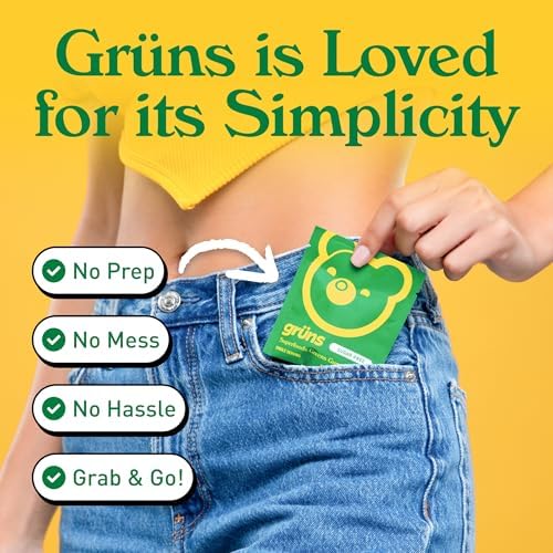Gruns Adults Super Greens Gummies, Multivitamin Superfood Gummy Bears with Spirulina, Chlorella, Prebiotics & Fiber for Digestive Health, Adaptogens Supplement with 20 Vitamins & Minerals, 28 Count - Image 7