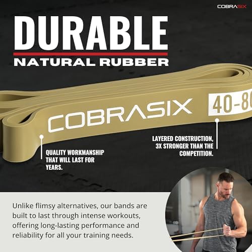 Resistance Bands for Working Out Men and Women | Resistance Bands for at Home Workouts, Powerlifting, Stretching, WOD, Strength Training and Pull Ups - Image 6