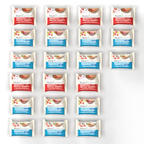 Nutrisystem FROZEN Sandwich Bundle - Grilled Chicken, Hamburger, Meatloaf - Helps Support Healthy Weight Loss - 21 Count - Image 4