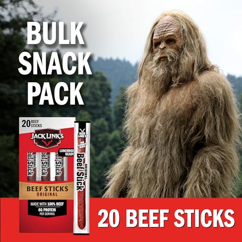 Jack Link's Beef Sticks, Original - Protein Snack, Meat Stick with 6g of Protein, Meat Snack Sticks Made with 100% Beef, Keto Friendly, Individually Wrapped - 0.92 Oz. (20 Count) - Image 6