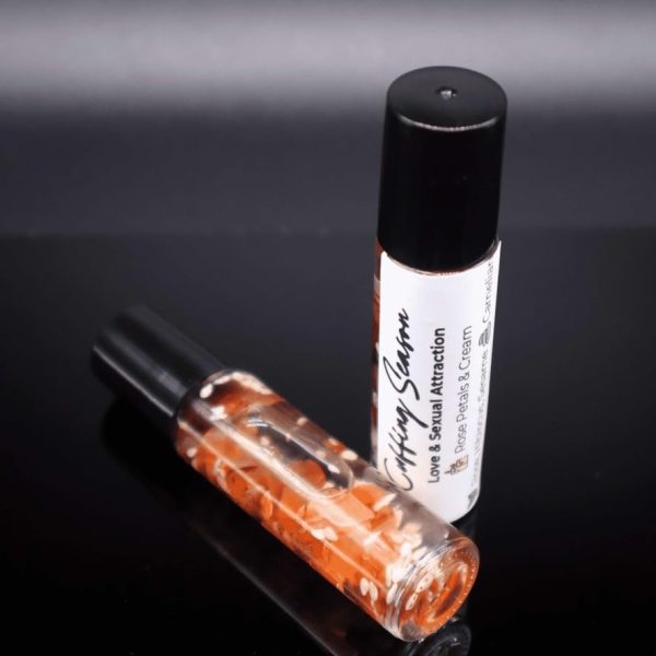 BlkGrlMagick Love Manifestation Carnelian Crystal Candle for Love Attraction, Relationship Goals, Marriage, Twin Flame Connection, Love Spells, Smoky Rose Scented Natural Herb Magick (4oz Tin) - Image 6
