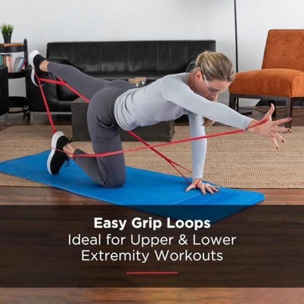 THERABAND CLX Resistance Band with Loops, Fitness Band for Home Exercise and Workouts - Image 3