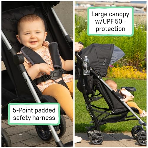 Summer Infant Ingenuity 3Dlite Convenience Stroller, Green–Lightweight Stroller with Aluminum Frame, Large Seat Area, 4 Position Recline, Extra Large Storage Basket–Infant Stroller for Travel & More - Image 4