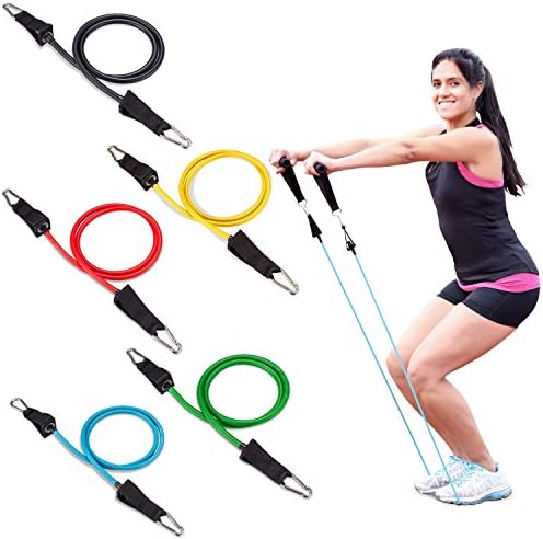 Fit Simplify Resistance Tube Bands 12 Piece Set with Instruction Booklet - Image 6