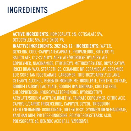CeraVe Hydrating Sheer Sunscreen with SPF 30 for Face and Body, Mineral & Chemical Sunscreen for Men & Women with Zinc Oxide, Hyaluronic Acid and Ceramides, Paraben-Free + Fragrance-Free, 3 Ounces - Image 10