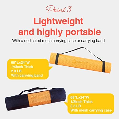 Yoga Mat with Carry Strap for Yoga Pilates Fitness and Floor Workout at Home and Gym Non-slip 9 colors - Image 3