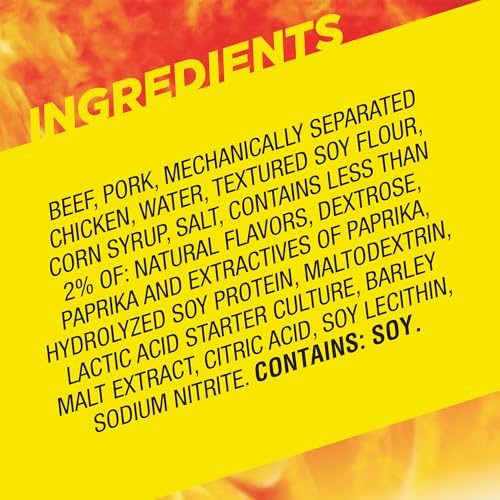 Slim Jim Smoked Meat Sticks, Original Flavor, 6g Protein Per Serving, Snack Size, Lunchbox Snack, 0.28 oz. (46 Count) - Image 3