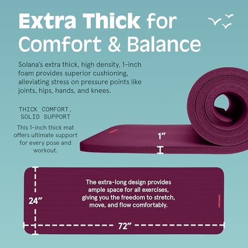Retrospec Solana 1 inch Yoga Mat - Image 3