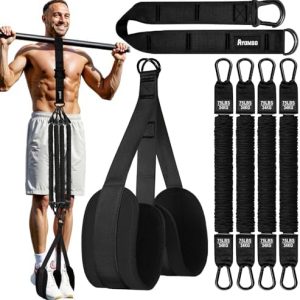 Pull Up Assistance Bands, Resistance Bands for Pull Up Bar Workout, Adjustable Heavy Duty Pull Up Assist Equipment with 4 Assistance Bands, Home Gym Fitness Exercise Strength Training