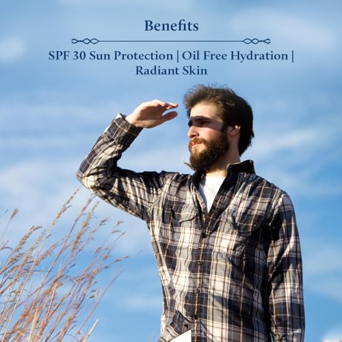 Blue Nectar Coconut Face Cream with SPF 30 Sunscreen for Men | Plant Based Oil Free Moisturizer for Face with Vitamin E |Sunscreen for Oily, Dry & Sensitive Skin (16 Herbs, 1.76 FlOz) - Image 3