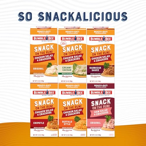 Bumble Bee Snack on the Run Chicken Salad with Crackers Kit, Ready to Eat, Spoon Included - Shelf Stable & Convenient Protein Snack, 3.5 Ounce (Pack of 3) - Image 9