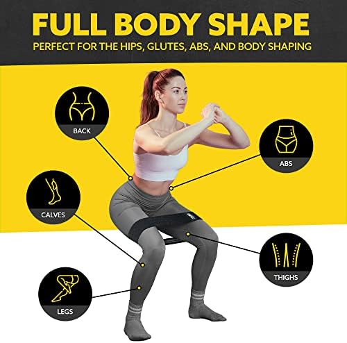 Fabric Resistance Bands for Legs - Workout Bands Resistance Bands for Men and Women - Booty Bands for Working Out - Exercise Bands Resistance Bands Set - Elastic Bands for Exercise - Image 4