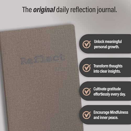 MindPanda Reflect Journal - The Ultimate Guided Journal with Daily Prompts For Gratitude, Mindfulness & Daily Reflection - Mood Tracker & Gratitude Log for Happiness & Self Care. Premium Non-Bleed - Image 2