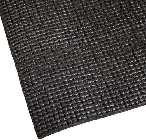 Mind Reader YOGAPVC-BLK All Purpose Extra Thick Yoga Fitness & Exercise Mats with Carrying Strap, High Density Anti-Tear - Image 5