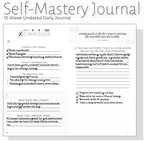 Self-Mastery Journal for Men - Gratitude Journals – 5 Minute Journal - Reflection Manifestation Journals for Mindfulness – Self Care Journal – Goal/Guided Gratitude Journal for Women & Men - Image 6
