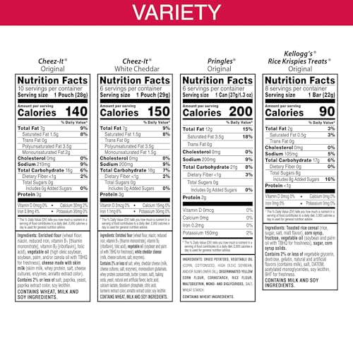 Kellogg's Cheez-It, Pringles & Rice Krispies Treats Snacks Mega Variety Pack, 30.1oz Box (30 Count) - Image 2