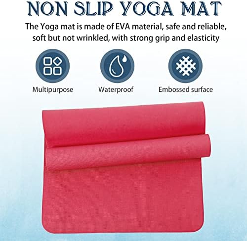 10 Pack Yoga Mats Bulk, 68'' x 24'' x 4mm Thick Yoga Mats for Kids and Adult Gym Mats Bundle Latex Free Exercise Mats with Non Slip Texture for Outdoor Yoga, Pilates or Workout (Multicolor) - Image 3