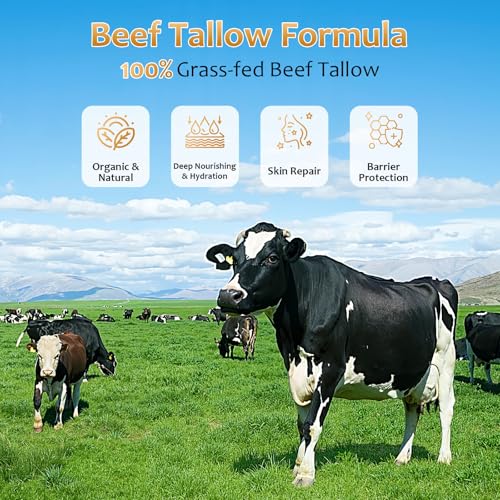Mineral Sunscreen with Non-Toxic Zinc Oxide SPF 50, Organic Natural Beef Tallow Sunblock with Honey Beeswax, Non Greasy Formula for Face, Body and Skin - Women and Men, 2.82 oz (80g) - Image 4