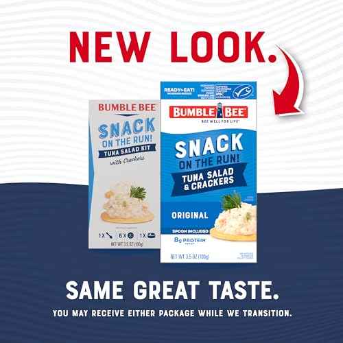 Bumble Bee Snack On The Run Original Tuna Salad with Crackers Kit (Pack of 3) - Ready to Eat Protein Snack Pack - 8g Protein per Box - Wild Caught MSC Certified Tuna - Image 8