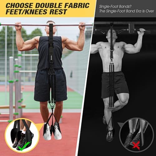 Pull Up Assistance Bands, Resistance Bands for Pull Up Bar Workout, Adjustable Heavy Duty Pull Up Assist Equipment with 4 Assistance Bands, Home Gym Fitness Exercise Strength Training - Image 3