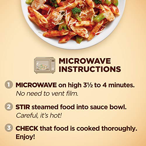 Healthy Choice Cafe Steamers Grilled Chicken Marinara with Parmesan, Convenient Microwave Meal Made With No Preservatives, Frozen Meal, 9.5 OZ Bowl - Image 7