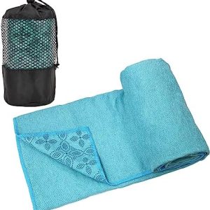 Yoga Towels, Non Slip Hot Yoga Mat Towel with Grip Dots,Super-Absorbent Soft Microfiber Yoga Blanket for Pilates, Fitness and Workout 72inch x 24inch