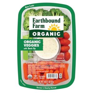 Earthbound Farm Organic Vegetable Tray with Ranch Dip 16oz