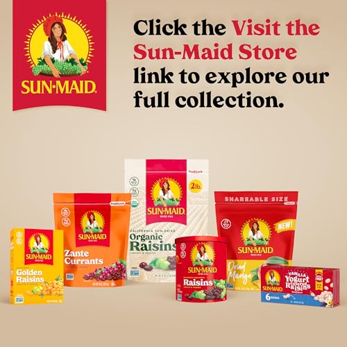 Sun-Maid California Sun-Dried Raisins - (6 Pack) 1 oz Snack-Size Box - Dried Fruit Snack - For Lunches, Back to School Snacks, and Natural Sweeteners - Image 5