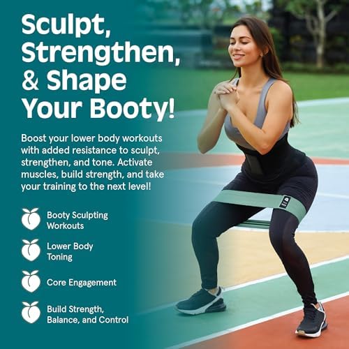 Retrospec Engage Booty Bands Resistance Band Set for Working Out & Exercise - Lightweight & Portable for Men & Women - Image 6