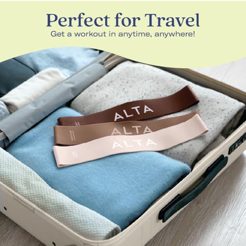 ALTA Mini Loop Bands for Exercise - Premium Durable Latex - Small Resistance Bands for Women, Booty Bands for Working Out, Leg Stretch Loops for Physical Therapy, Pilates Exercise Mini Bands Set - Image 6