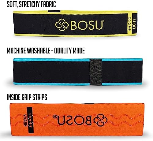 Bosu Fabric Resistance Bands (3 Pack), Multi (72-6920) - Image 3