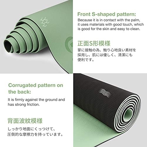 Yoga Mat Non Slip, Eco Friendly Fitness Exercise Mat with Carrying Strap,Pro Yoga Mats for Women,Workout Mats for Home, Pilates and Floor Exercises - Image 2