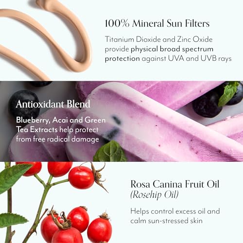 Bliss Block Star SPF 30 Daily Tinted Mineral Sunscreen with Zinc Oxide - All Skin Tones - 100% Mineral Broad Spectrum Sunscreen with Titanium Dioxide & Antioxidant Blend- 1.4 fl oz. - Image 6