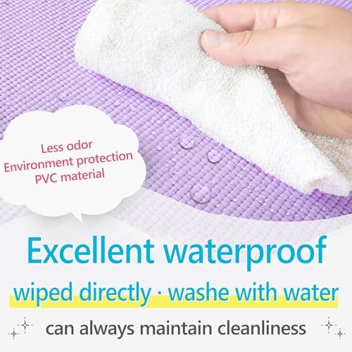 1/4 inch & 1/3 inch Thick Yoga Mat, High-Density Cushioning with Grip-Enhanced Surface for Yoga, Pilates & Home Workouts – Lightweight, Includes Carry Strap, 9 Colors - Image 5