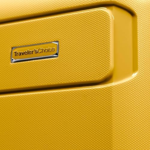 Traveler's Choice Pagosa Indestructible Hardshell Expandable Spinner Luggage, Yellow, 30" Large - Image 9