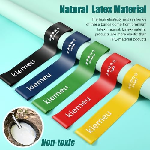 Mini Loop Resistance Bands for Working Out Legs, Elastic Stretch Bands for Exercise Loop Bands, Rubber Exercise Bands for Physical Therapy and Rehab, 6 cm Upgraded Version - Image 4