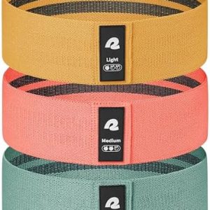 Retrospec Engage Booty Bands Resistance Band Set for Working Out & Exercise - Lightweight & Portable for Men & Women