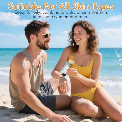 Mineral Sunscreen with Non-Toxic Zinc Oxide SPF 50, Organic Natural Beef Tallow Sunblock with Honey Beeswax, Non Greasy Formula for Face, Body and Skin - Women and Men, 2.82 oz (80g) - Image 6