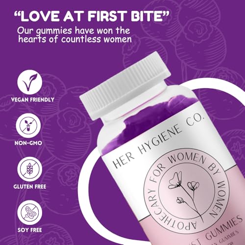 Her Hygiene Co. Chest Support Gummies for Women, Wellness & Confidence, Natural Herbal Blend, Multivitamin for Curves, Fitness Workout Supplement, Vegan & Non-GMO, Berry Flavor, 60 Count - Image 4