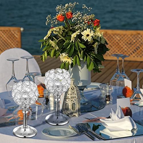 6 Pcs Crystal Candle Holder 3 Sizes Candle Holders for Wedding Table Centerpiece, Table Decor, Candlestick Holder for Fireplace Candelabra, Home Living Room Decor - Image 7