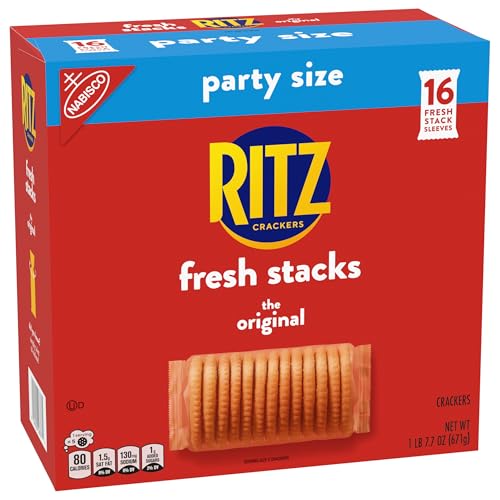 RITZ Fresh Stacks Original Crackers, Party Size, Travel Snacks, 23.7 oz (16 Multi Snack Packs) - Image 13