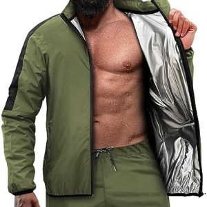 RDX Sauna Suit Full Body Heat Sweat Suit, REACH OEKO TEX 100 CERTIFIED, Anti Rip Long Sleeve Tracksuit Top Bottom