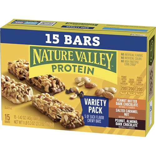 Nature Valley Protein Chewy Snack Bars, Variety Pack, 15 Bars, 21.3 oz - Image 3