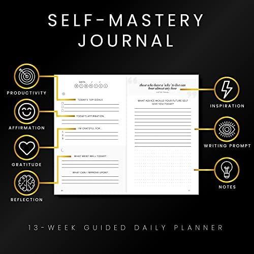 Self-Mastery Journal for Men - Gratitude Journals – 5 Minute Journal - Reflection Manifestation Journals for Mindfulness – Self Care Journal – Goal/Guided Gratitude Journal for Women & Men - Image 2