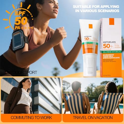 Invisible Shield Sunscreen - Non-Greasy, No White Cast, Lightweight for Face and Body,For Oily/Combination Skin (#A) - Image 3